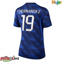 Camiseta Francia Theo Hernandez #19 Primera Equipación para mujer Mundial 2026 manga corta